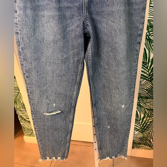 IRO Shearling Fur Trimmed Belted Jeans Size 26 - Picture 2 of 10